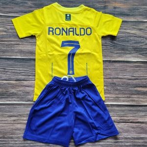 Ronaldo al nassr kid's soccer uniform